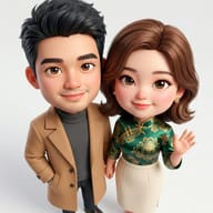 Chibi-Inspired Couple