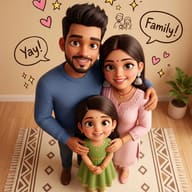 Cozy 3D Family Gathering