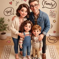 Cozy 3D Family Gathering