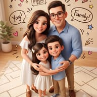 Cozy 3D Family Gathering