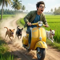 Yellow Scooter Escape