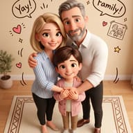 Cozy 3D Family Gathering