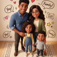 Cozy 3D Family Gathering