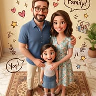 Cozy 3D Family Gathering