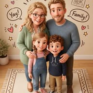 Cozy 3D Family Gathering