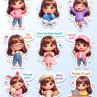 Chibi Girl Expression Pack