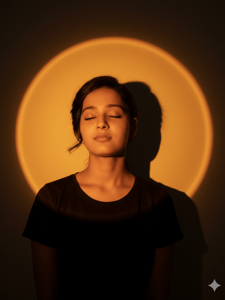 A Glowing Girl