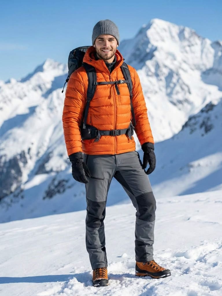 Winter Trekker in the Alps