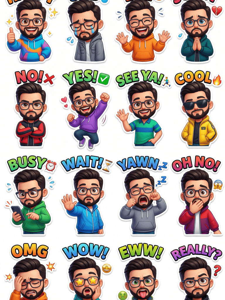 3D Avatar Sticker Pack