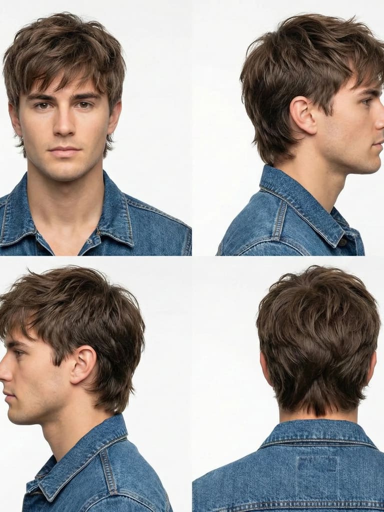 Classic Wolf Cut Hairstyle