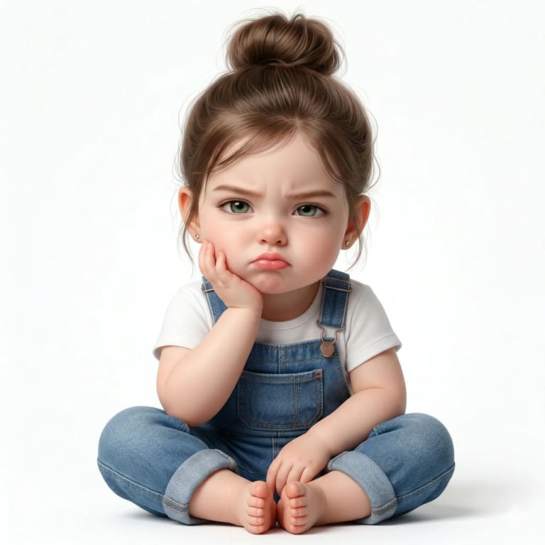 Grumpy Toddler Girl