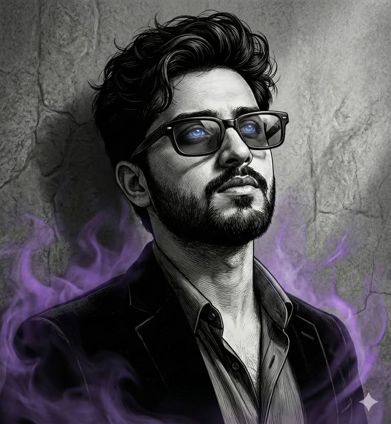 Purple smoke artwork